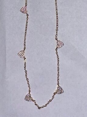 Heart gold necklace